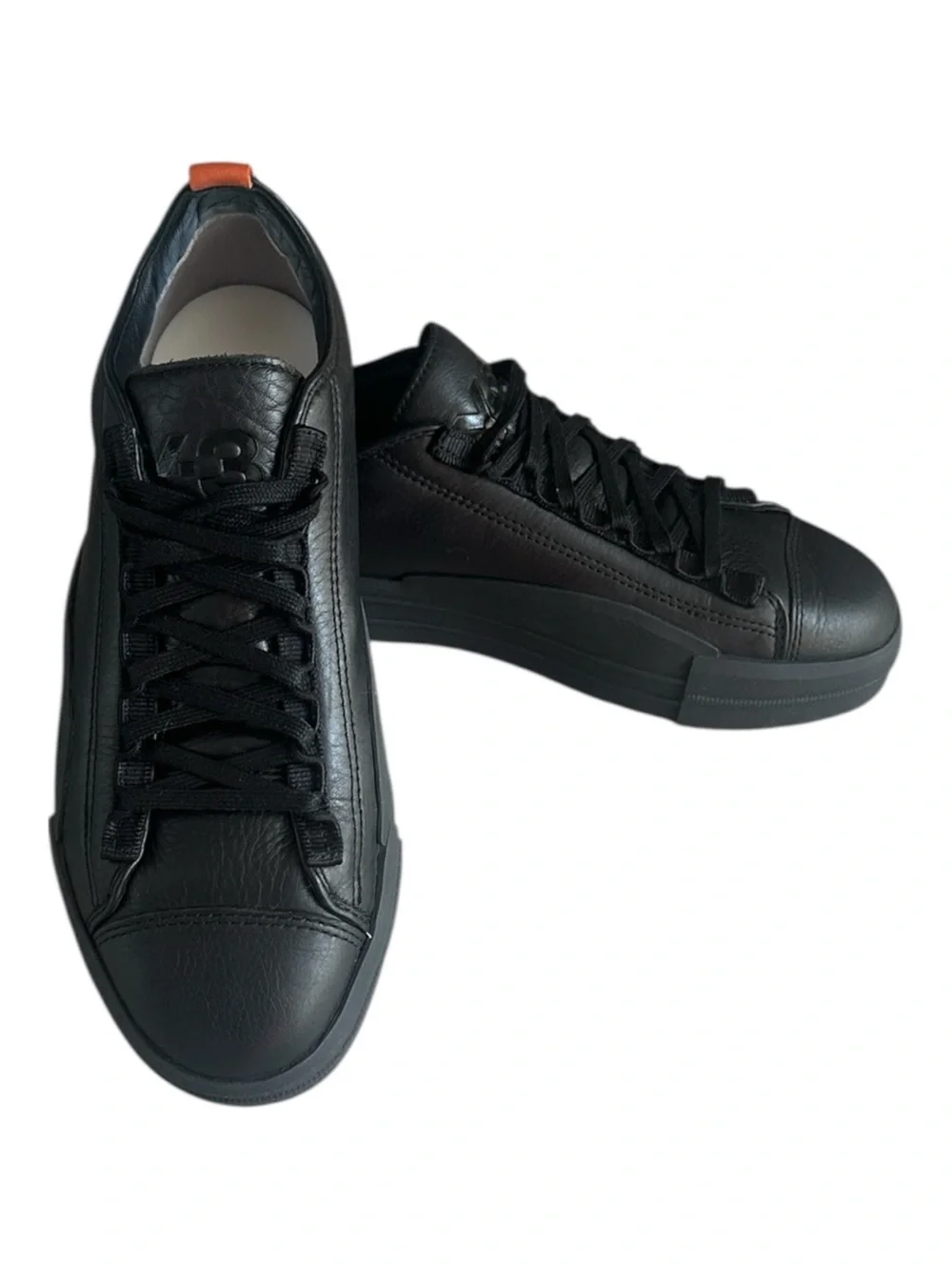 Y-3 Gazelle Black Leather Sneakers Yohji Yamamoto Women’s 6.5 HQ6510 Adidas NWB